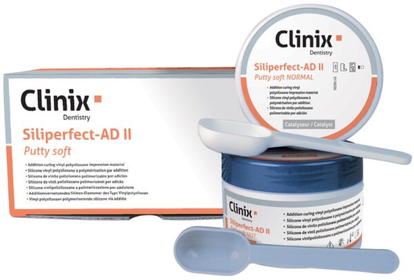 Siliperfect AD II Putty - Boîte de 250 ml de base + 250 ml de catalyseur.