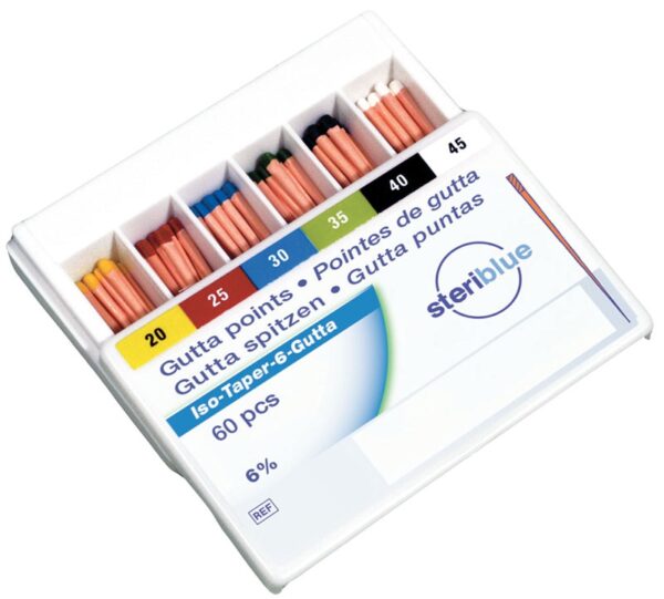 ISOTAPER POINTES GUTTA (60) STERIBLUE