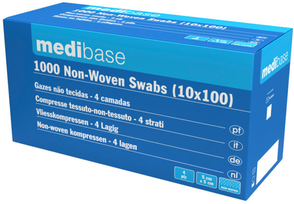 Compresses non-tissé - Carton de 10 boites de 100 compresses