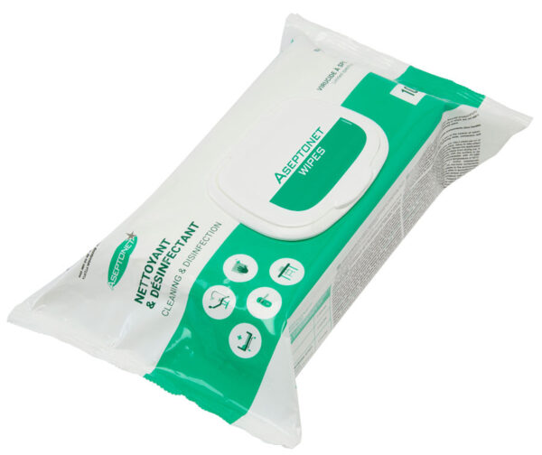 Lingettes Aseptonet Sans alcool parfum Niaouli - Recharge de 100