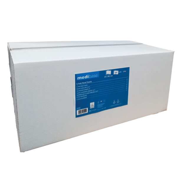 Essuie-mains en C blanc - 24 paquets de 153 (3 672 feuilles)