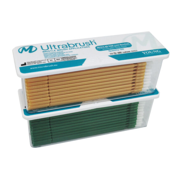 Ultrabrush Refill Regular Jaune/Vert 2x 100pcs