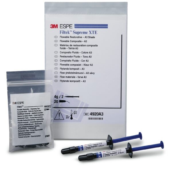 Composite 3M™ Filtek™ Supreme Flowable - 2 seringues de 2g + 20 embouts