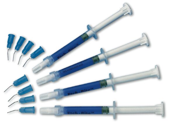 Etch-Rite - Kit de 4 seringues de 1,2 ml de gel de mordançage + 8 embouts aiguilles
