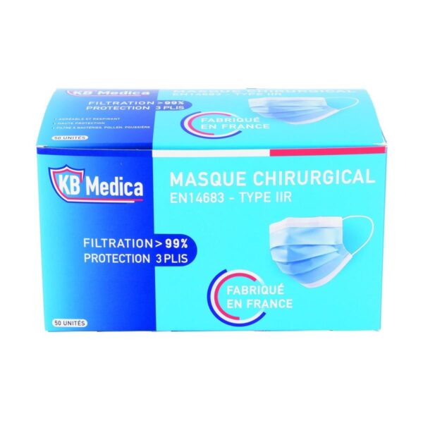 MASQUES CHIR ADULTE TYPE IIR (50) KB MEDICA