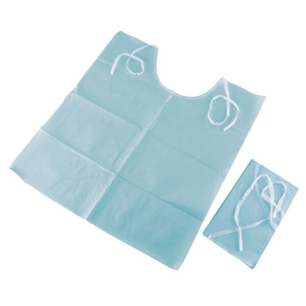 Bavettes BlueBib Tie-On - Boîte de 50 bavettes
