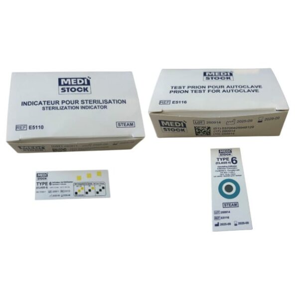 Test Prion Steam Chemical - Boîte de 250 Tests et indicateurs de Type 6