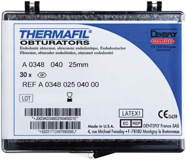 Thermafil obturateur 25mm 30pcs