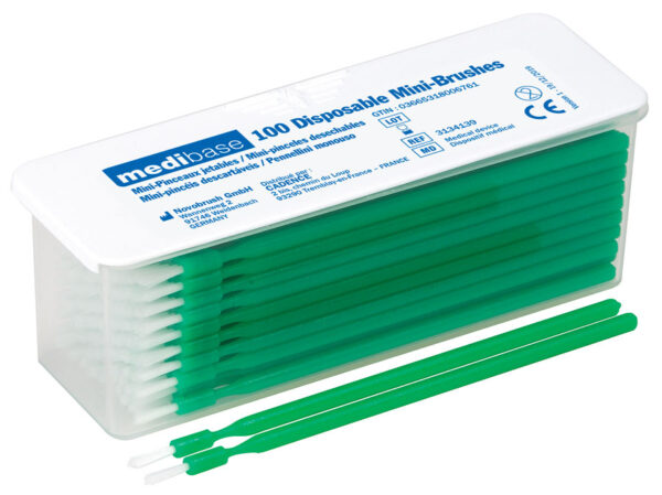 Mini-pinceaux - Boîte de 100 pinceaux vert